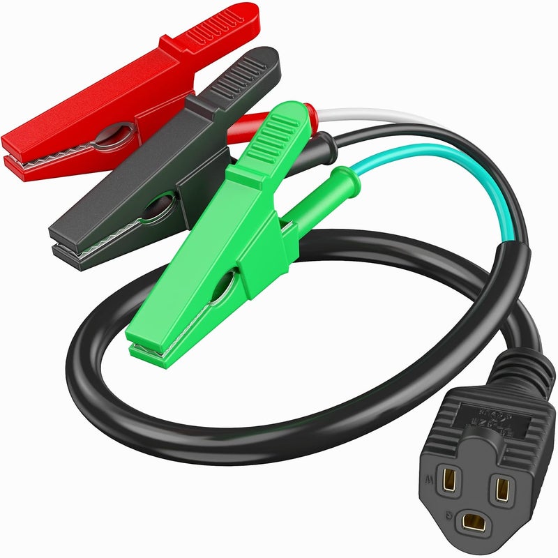 ViewReal Heavy HVAC Adaptor Cord HVAC Tools HVAC Accessories Compatible with Yellow Jacket 69522 Power Extension Cord for Yellow Jacket Gauges Apply to Vacuum Pumps,Breaker Finder(RT250, ET300 and ET310) - Image 1